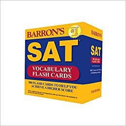 Barron's New SAT Vocabulary Flashcards (Best SAT Prep Books)